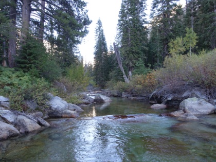 Just below the site is Bubbs Creek, our water source for the night.